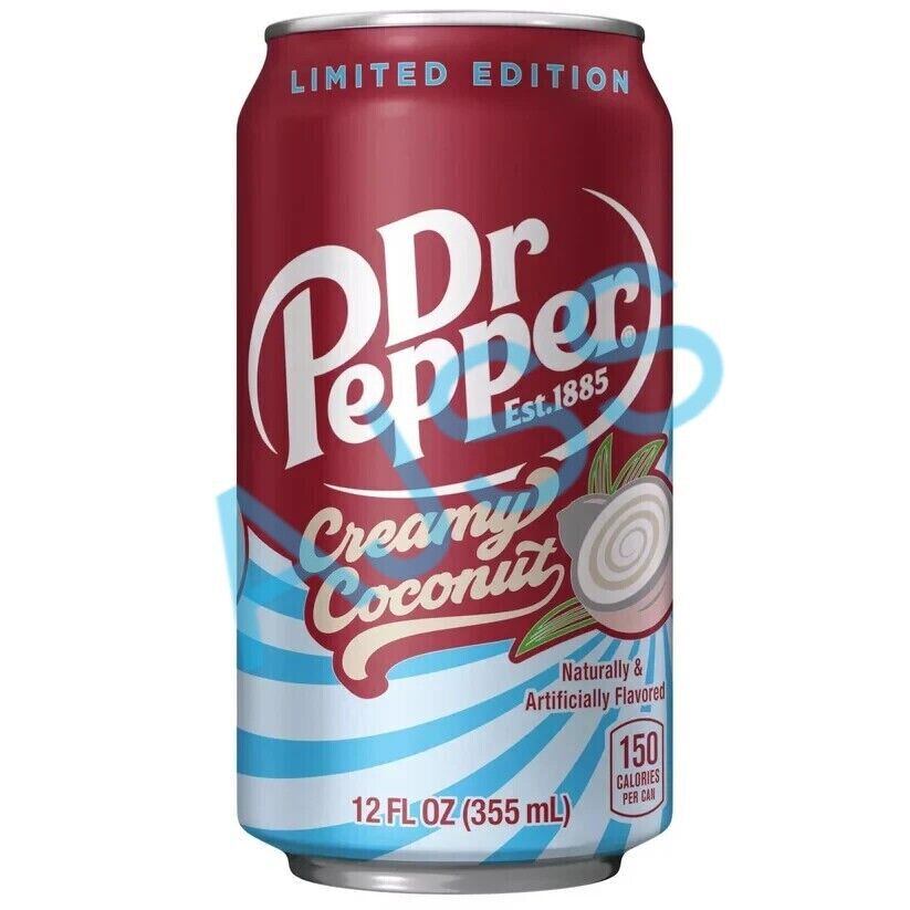 Dr Pepper Creamy Coconut Limited Edition Cans 12oz (355ml) - 12-Pack