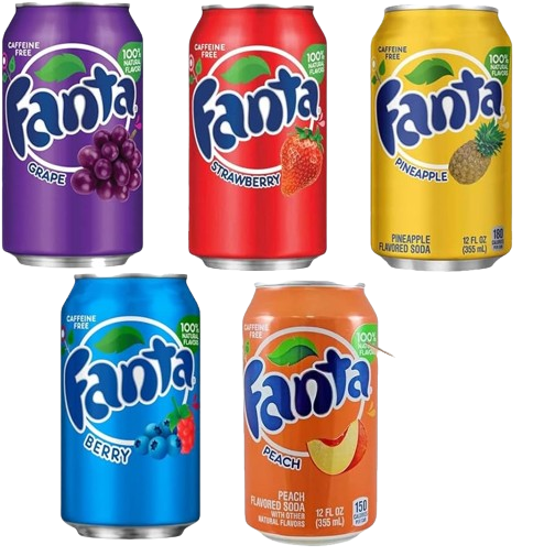 Fanta Fruit Flavoured Soft Drinks - Assorted Flavours & Sizes (6pk/12pk) DEC 24
