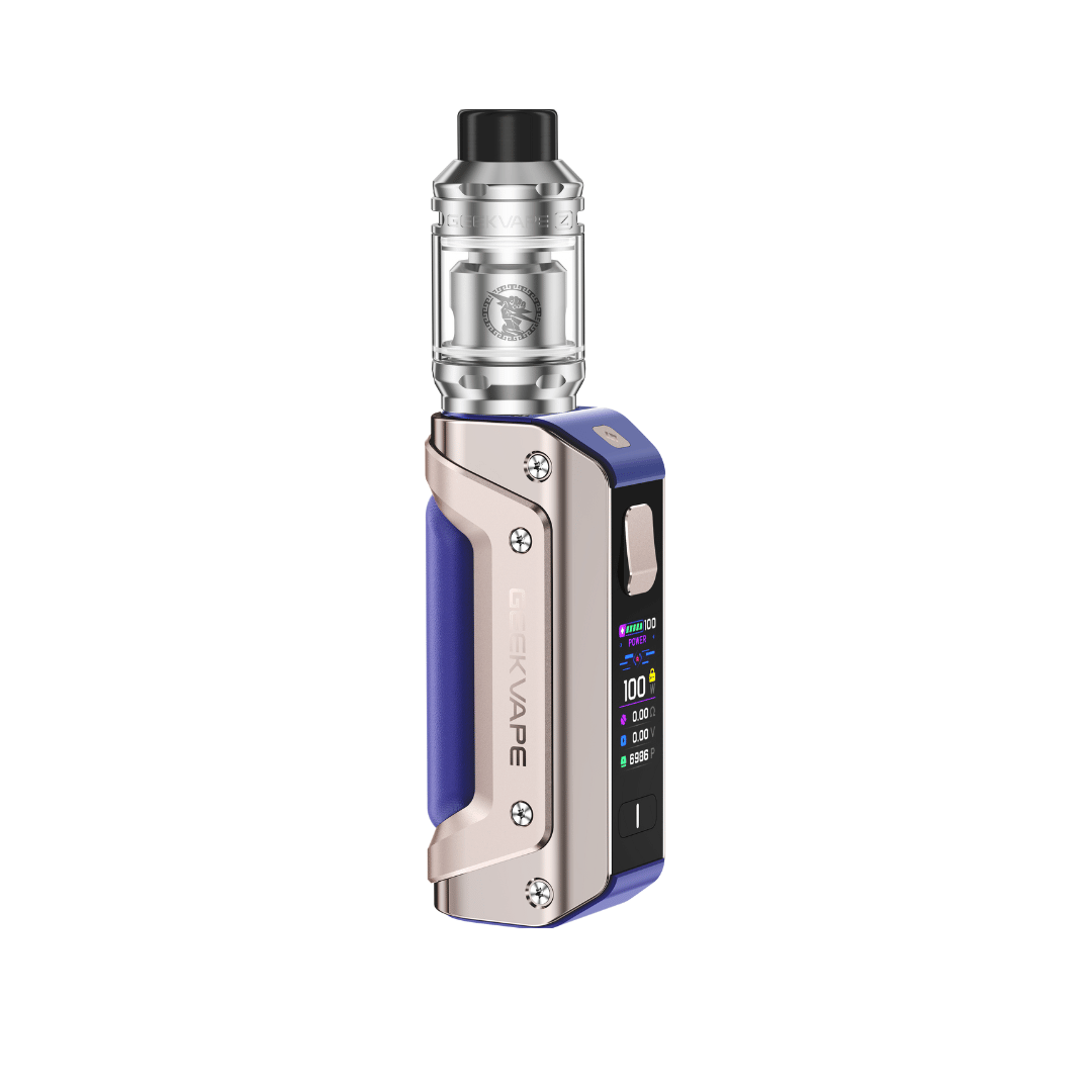 Golden blue Geekvape Aegis Solo 3 vape kit perfect for Shortfill E-Liquids