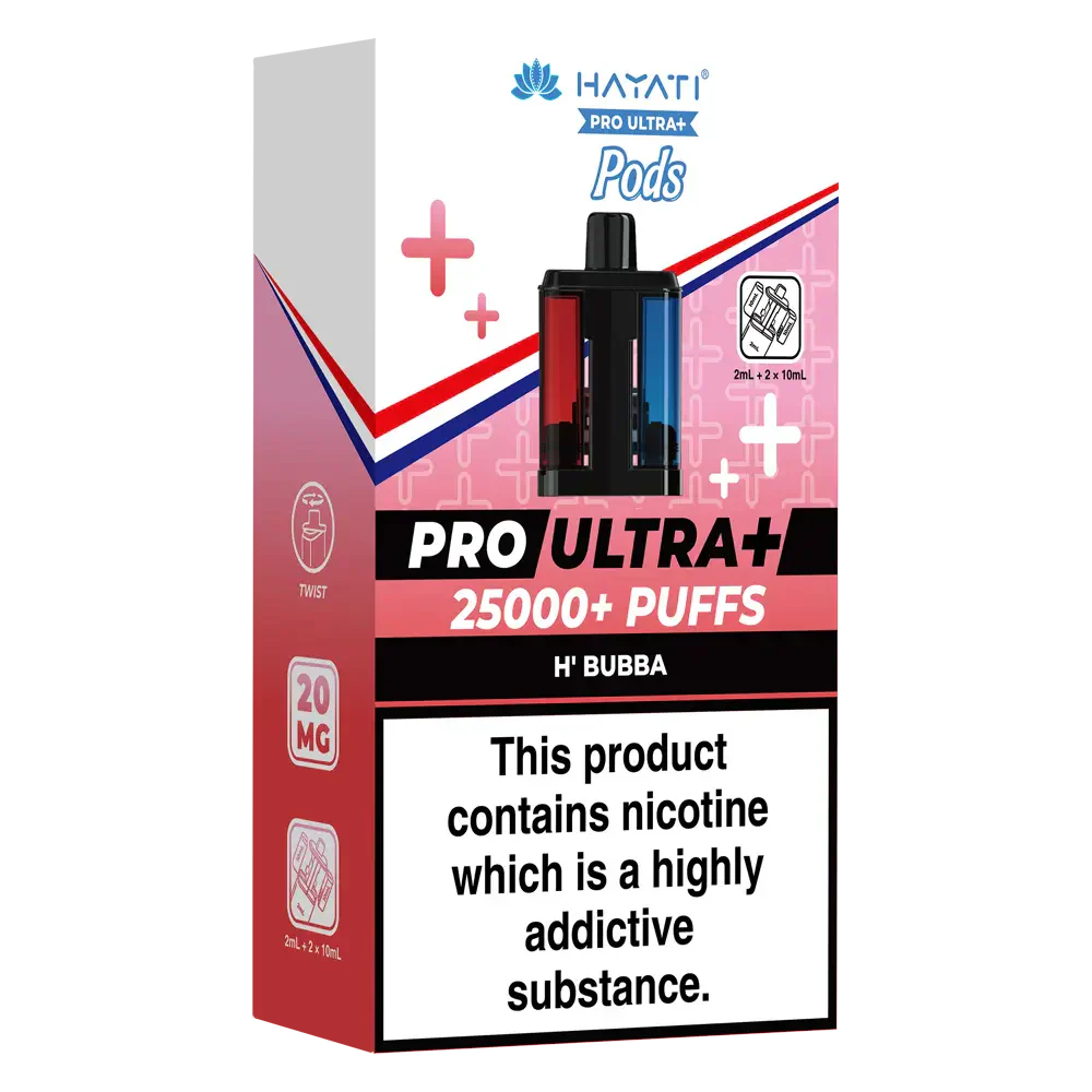 Hayati Pro Ultra Plus 25000 H'Bubba Prefilled Pods