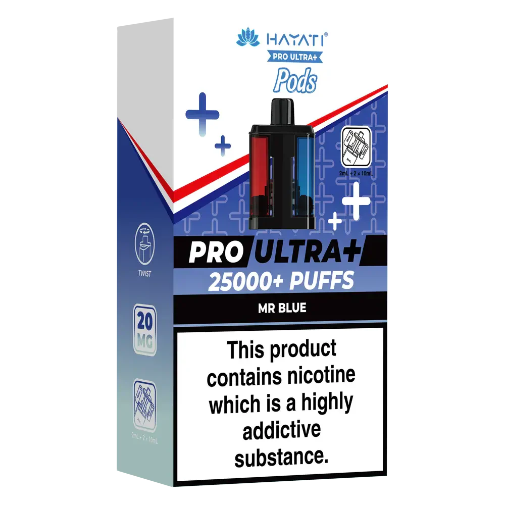 Hayati Pro Ultra Plus 25000 Mr Blue Prefilled Pods