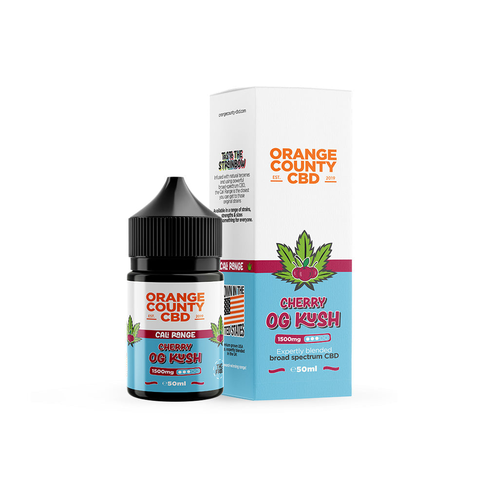 CBD E-Liquid 50ml CALI Range 2500mg