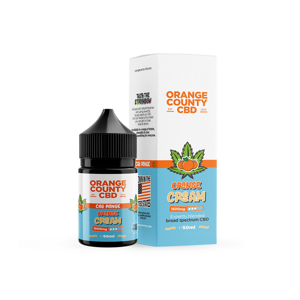 CBD E-Liquid 50ml CALI Range 1500mg