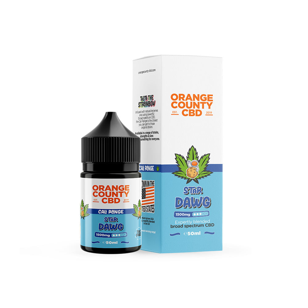 CBD E-Liquid 50ml CALI Range 1500mg