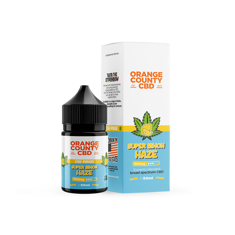 CBD E-Liquid 50ml CALI Range 1500mg