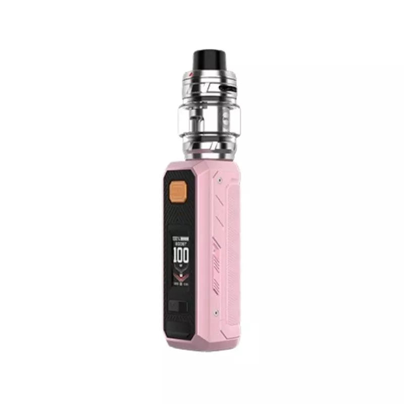 Vaporesso Armour Ultra Sub-ohm Vape Kit Light Pink Colour with a 5500mAh Built-in Battery and comes with the Vaporesso iTank Tank great with 70VG/30PG Shortfill Vape Juice.