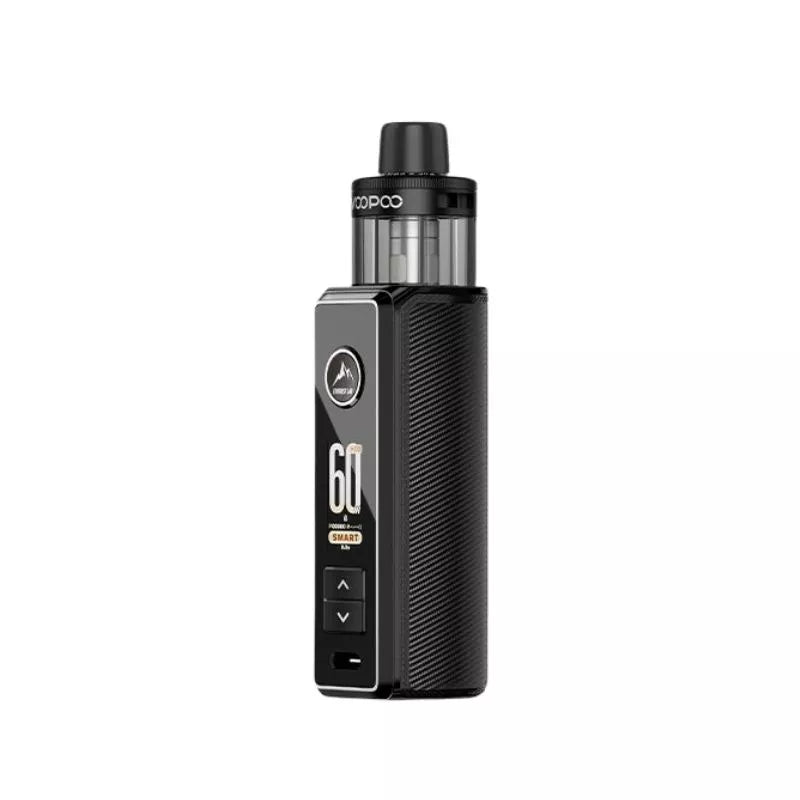 Voopoo Drag S3 Pod Vape Kit in Spray Black Colour with a built-in 3000mAh Battery and Compatible with VOOPOO PnP X Coils / Voopoo PnP X MTL/DTL Pod Cartridge