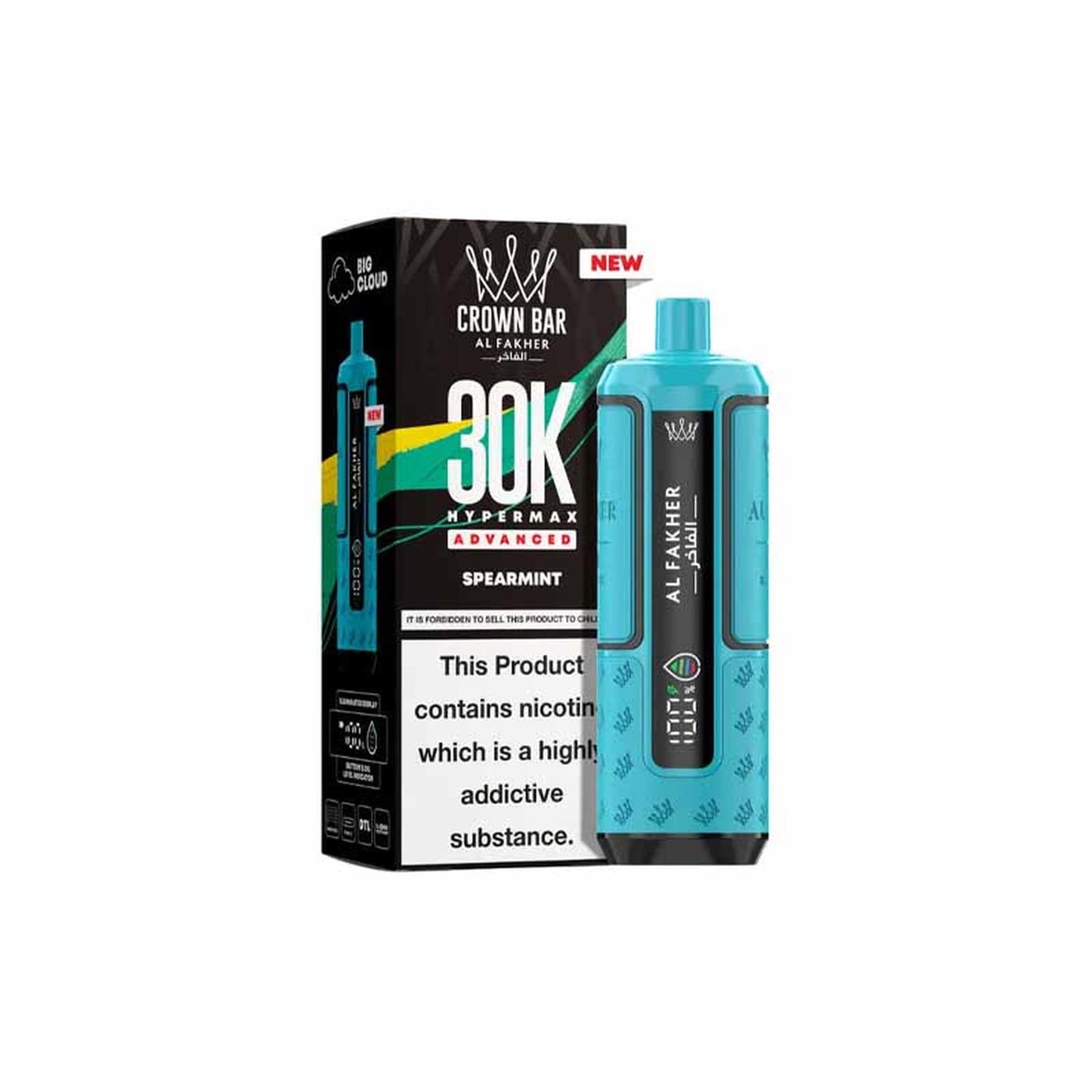 Al Fakher HyperMax 30k Puffs Prefilled Pod Vape Kit, Spear Mint Flavour