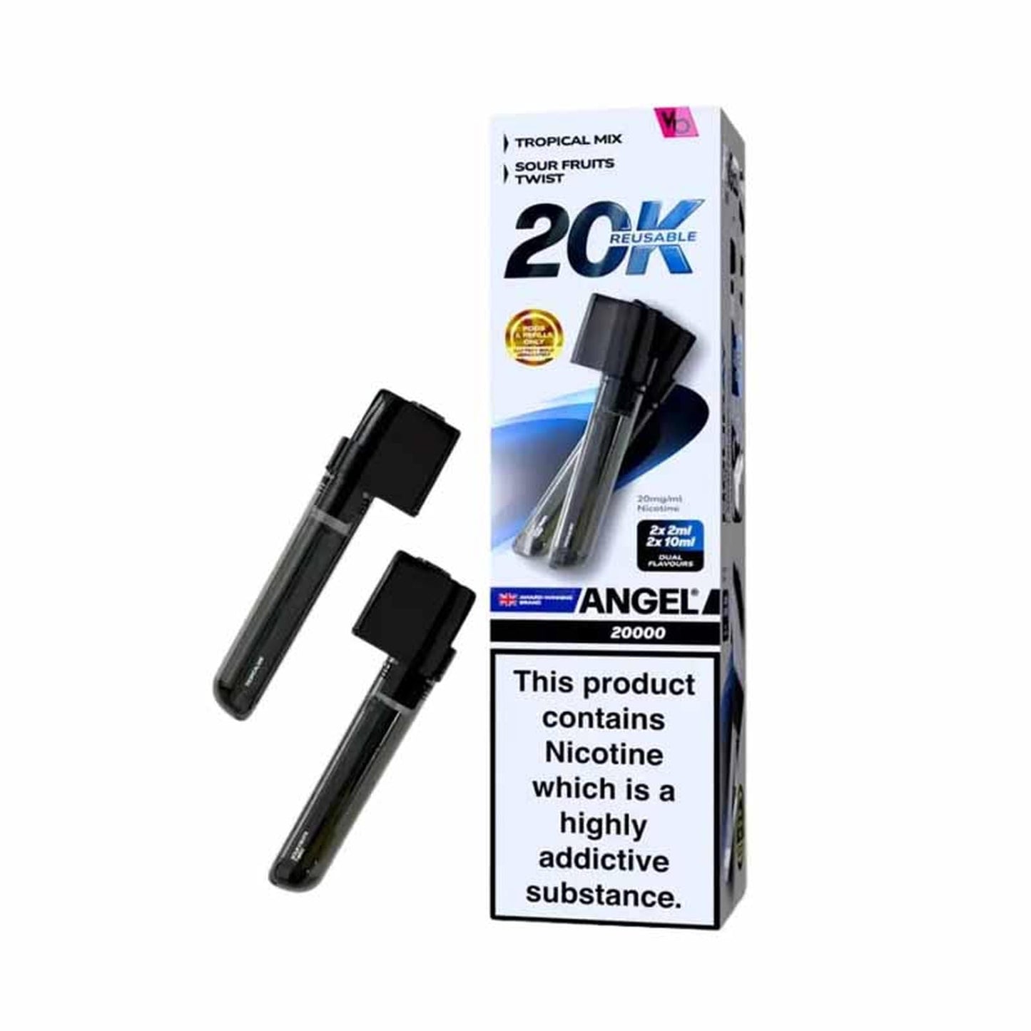 Angel 20K Prefilled Replacement Pod, Tropical Mix, Sour Fruits Twist Flavour