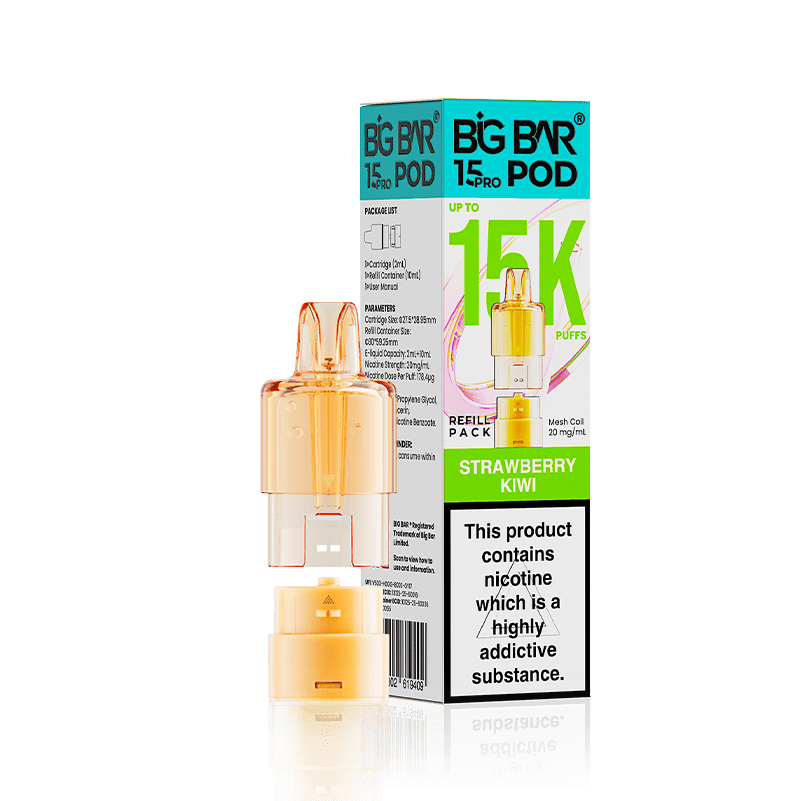 Big Bar 15000 Pro Prefilled Refill Pods Pack of 5 - Wholesale Price !