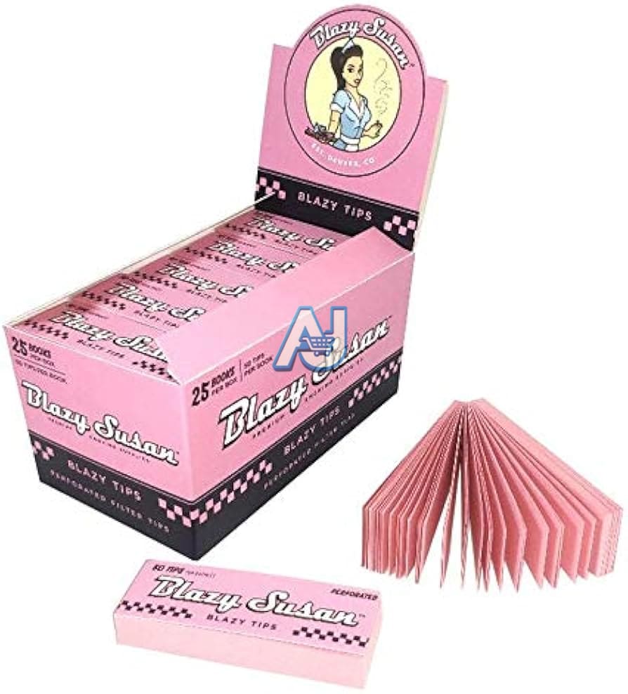 Blazy Susan Pink Tips 50 Per Booklet, Aj Super Store
