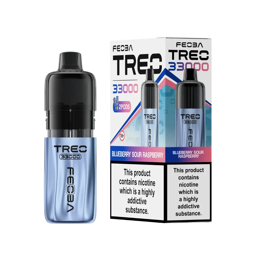 Feoba Treo 33K Prefilled Blueberry Sour Raspberry Flavour Pod Vape Kit