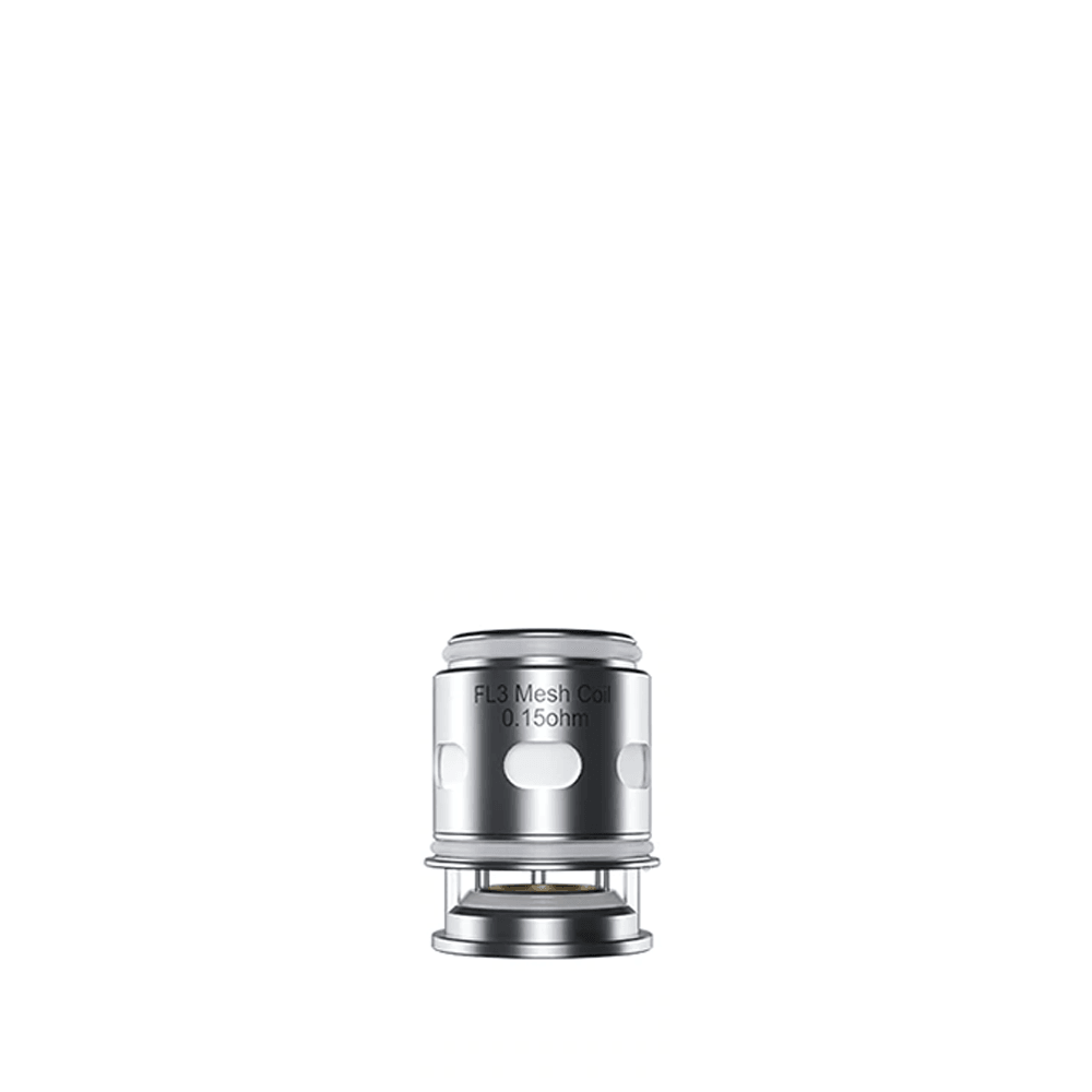 Freemax Fireluke Solo replacement coil, silver, 0.15 ohm, isolated on white background.