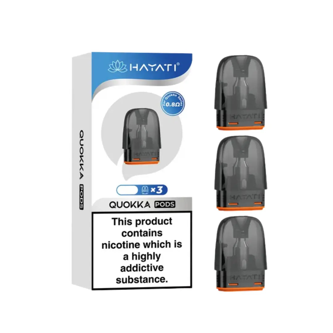 Hayati Quokka Replacement Pods for the Quokka Elite, Pro & Lite Refillable Pod Vape Kits - 0.8OHM XL