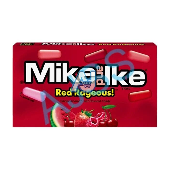 Mike and Ike Red Rageous Candy Theatre Box 120g (Pack of 12)