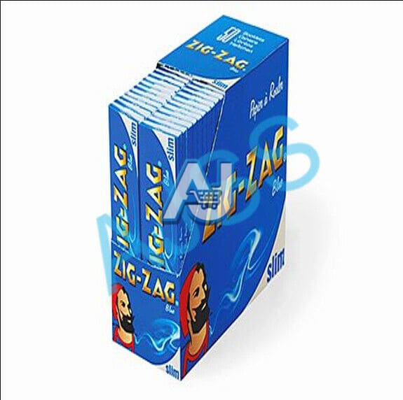 Zig Zag King Size Smoking Papers - Green/Red/Blue/Silver Full Box (Real Papers)
