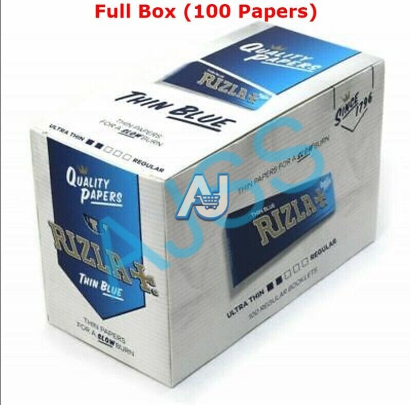 Rizla Blue Thin Slim Cigarette Rolling Papers - Genuine Original Paper