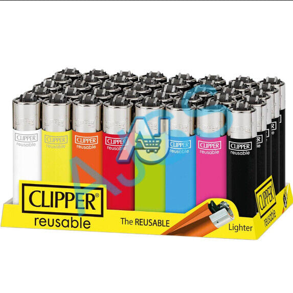 100% Genuine Clipper Lighters - Assorted Colors (x10, x20, x40)