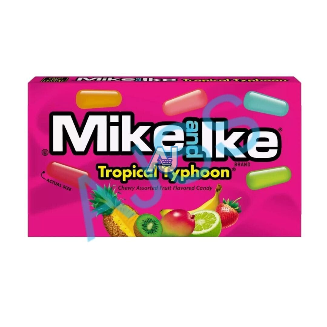 Mike and Ike Tropical Typhoon Candy Theatre Box 120g (Pack of 12)