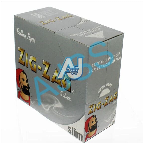 Zig Zag King Size Smoking Papers - Green/Red/Blue/Silver Full Box (Real Papers)