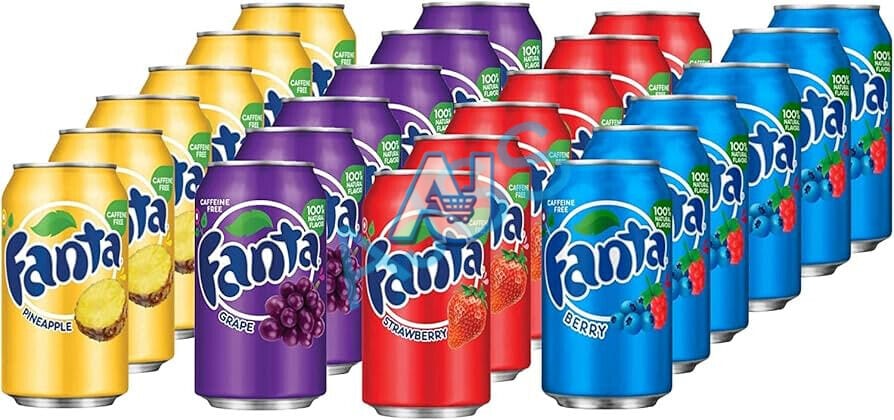 Fanta Fruit Flavoured Soft Drinks - Assorted Flavours & Sizes (6pk/12pk) DEC 24