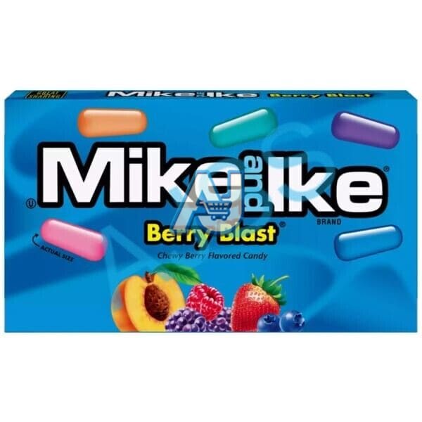 Mike and Ike Berry Blast Candy Theatre Box 120g (Pack of 12)