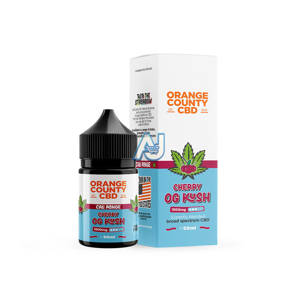 CBD E-Liquid 50ml CALI Range 2500mg