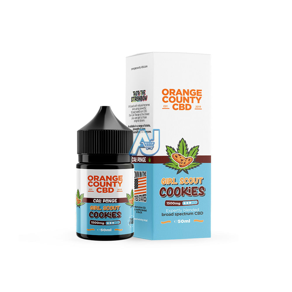 CBD E-Liquid 50ml CALI Range 1500mg
