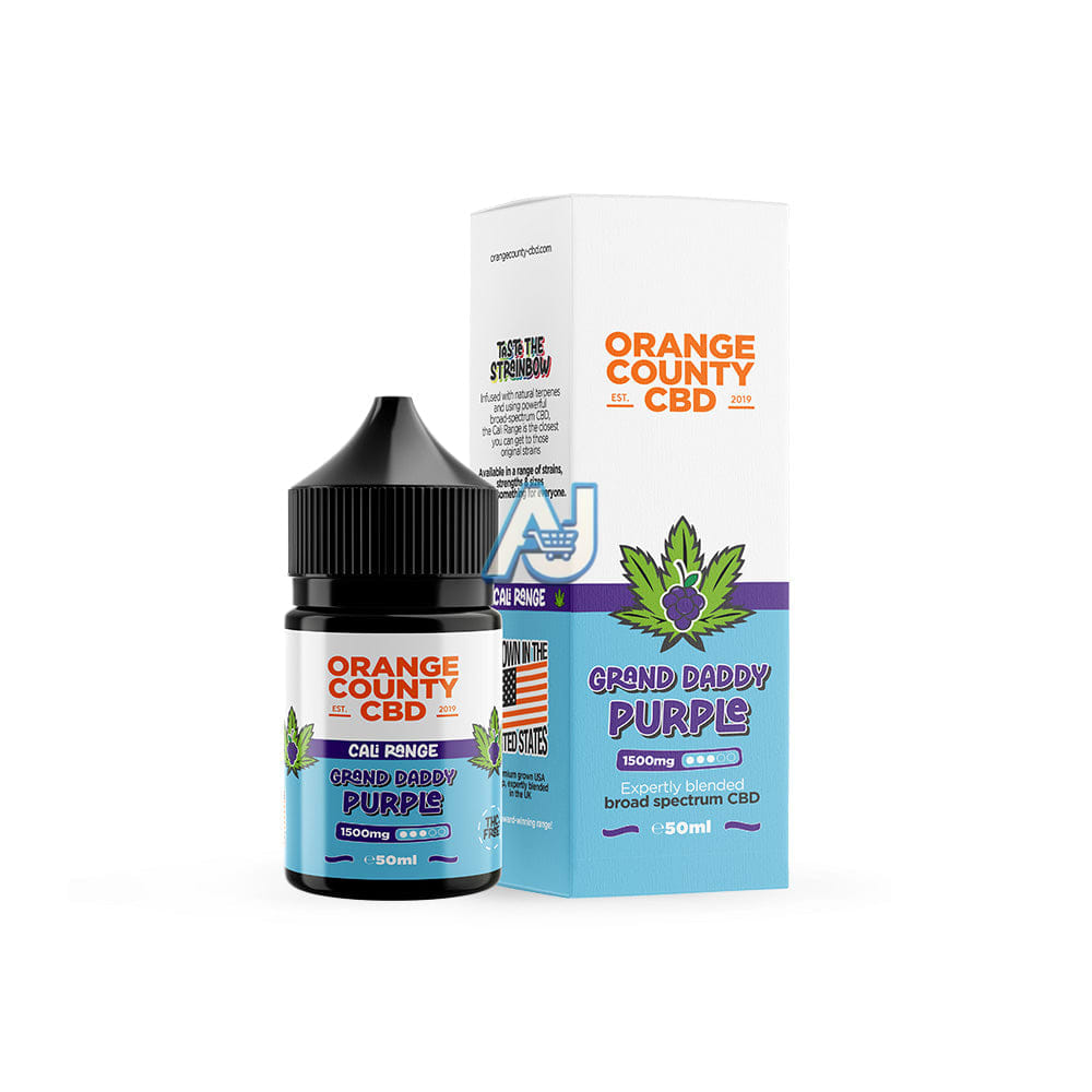 CBD E-Liquid 50ml CALI Range 2500mg