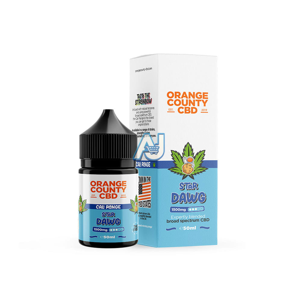 CBD E-Liquid 50ml CALI Range 2500mg