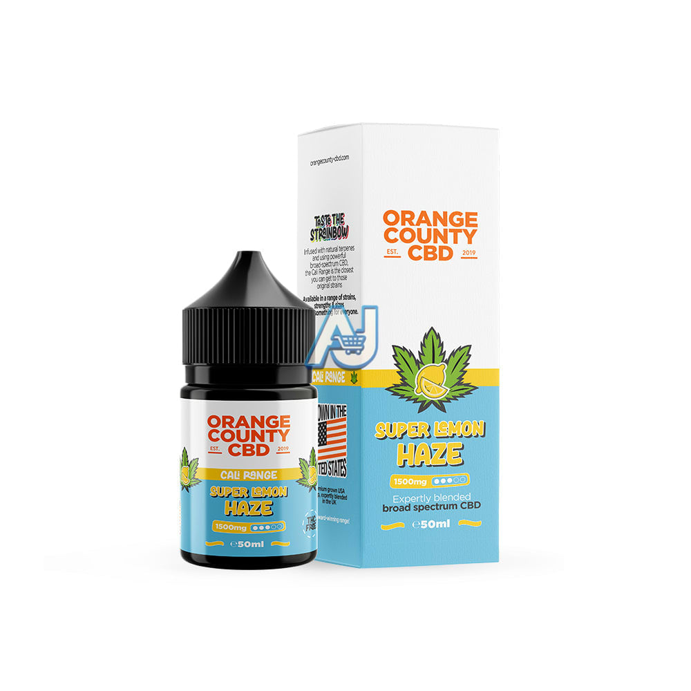 CBD E-Liquid 50ml CALI Range 1500mg