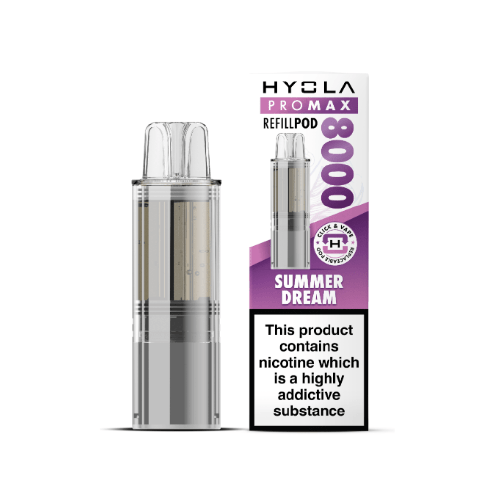 Hyola Pro Max 8000 Prefilled Replacement Pod Box of 5, Summer Dream Flavour