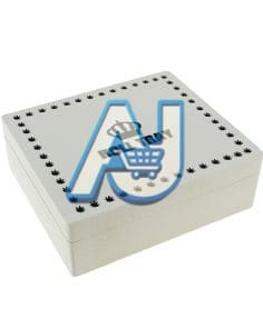 Large White Wooden Tray Box Stylish Organizer, Aj Super tore