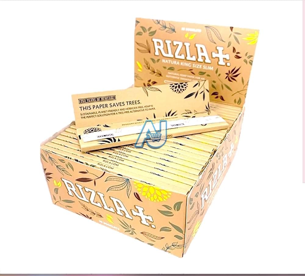 Rizla Natura King Size Organic Eco Friendly Slim, AJ Super Store