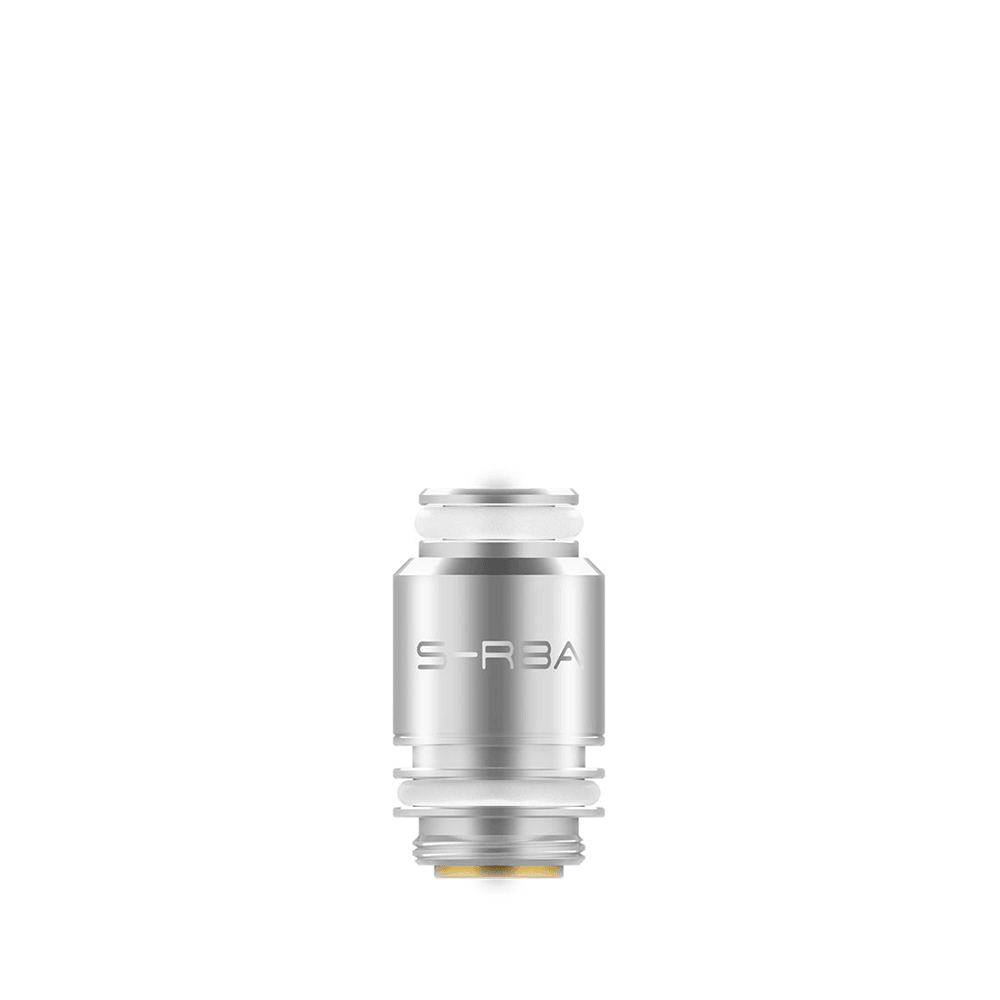 Smoant S-RBA coil on white background, shown in a close-up view.