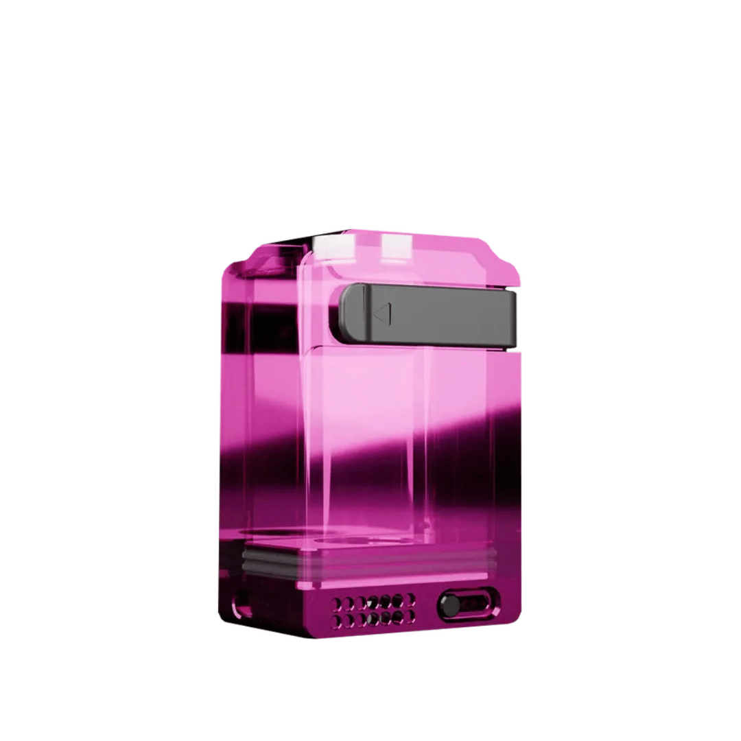 Suicide Mods Crypt Boro Tank V2 in deep purple, transparent design.