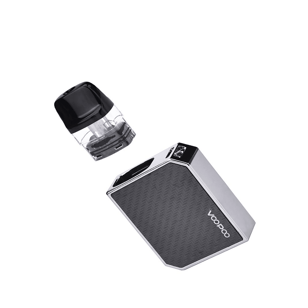 Voopoo Drag Nano 2 vape device with replacement pod shown separately.