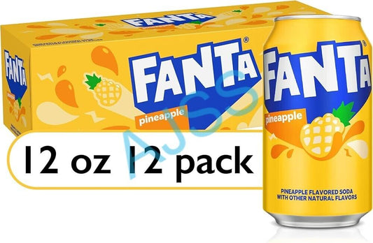 Fanta Pineapple Soft Drink Cans 355ml - 12-Pack BBD: DEC24