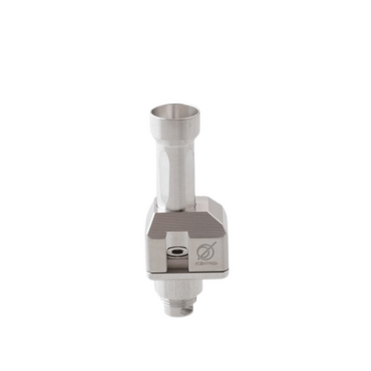 5AVape Psychomod XCentred Style RBA in stainless steel, sleek and modern design.