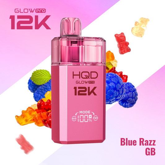 HQD Glow Pro 12k Prefilled Pod Vape Kit - Box of 5