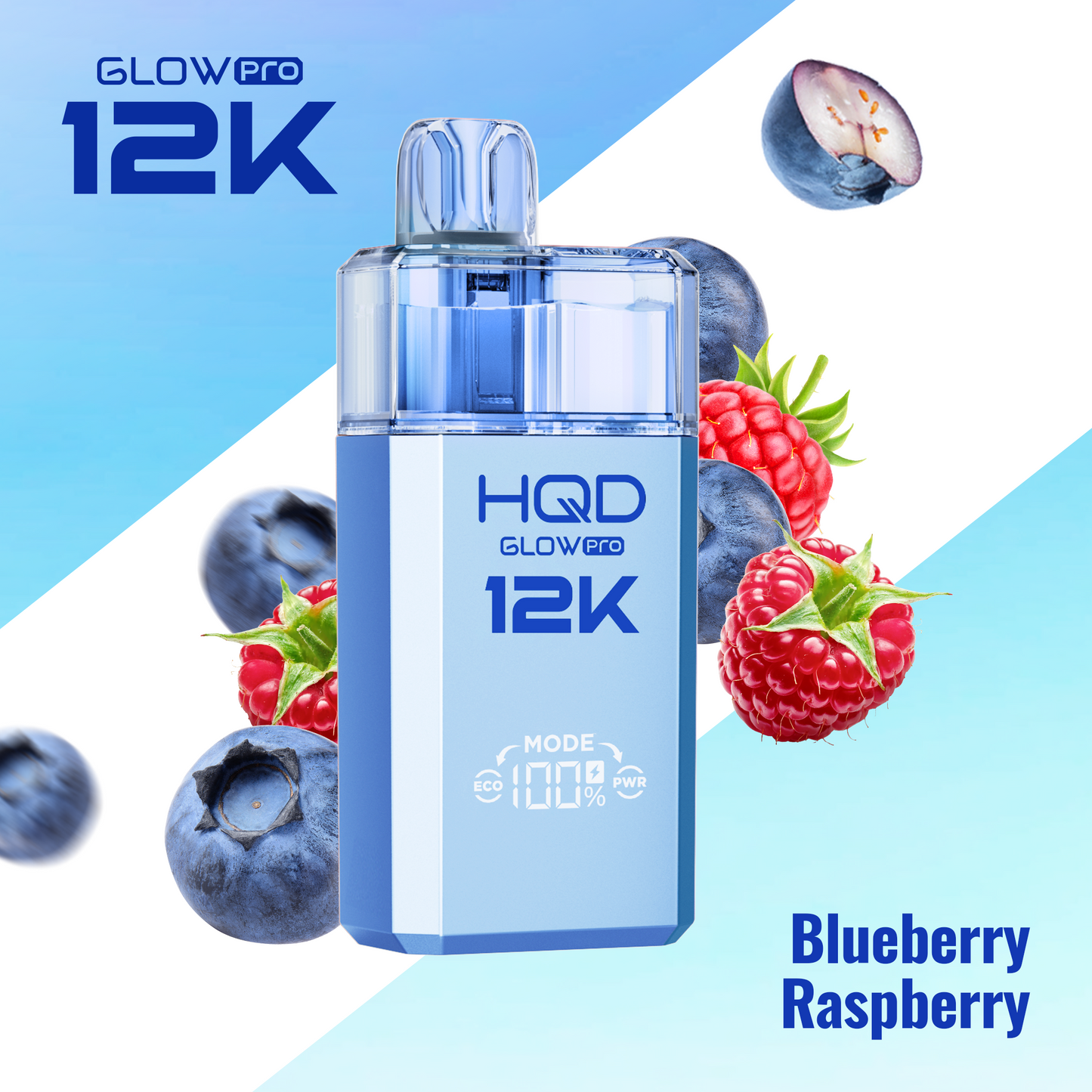 HQD Glow Pro 12k Prefilled Pod Vape Kit - Box of 5