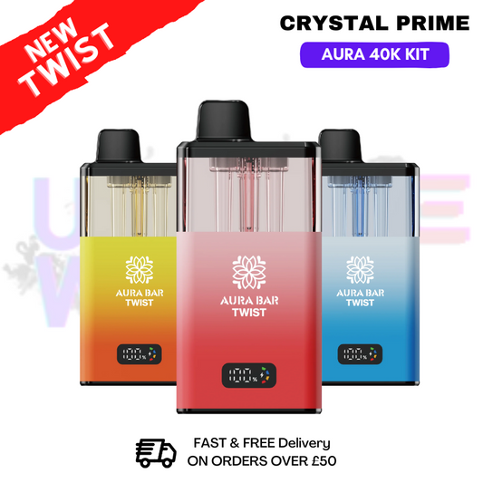 Crystal Prime Aura Bar 40K Puffs Prefilled Pod Kit
