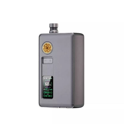DotMod DotAIO V3 Kit In Gunmetal Powered By a Single 18650 Battery with a 0.96'' TFT Screen and includes the new DotAIO pods that work like refillable pod vape coils - just fill with e-liquid, vape until the coil fades