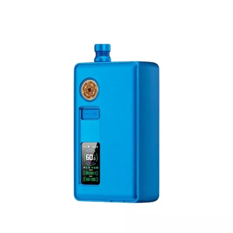 DotMod DotAIO V3 Kit In Royal Blue Powered By a Single 18650 Battery with a 0.96'' TFT Screen and includes the new DotAIO pods that work like refillable pod vape coils - just fill with e-liquid, vape until the coil fades