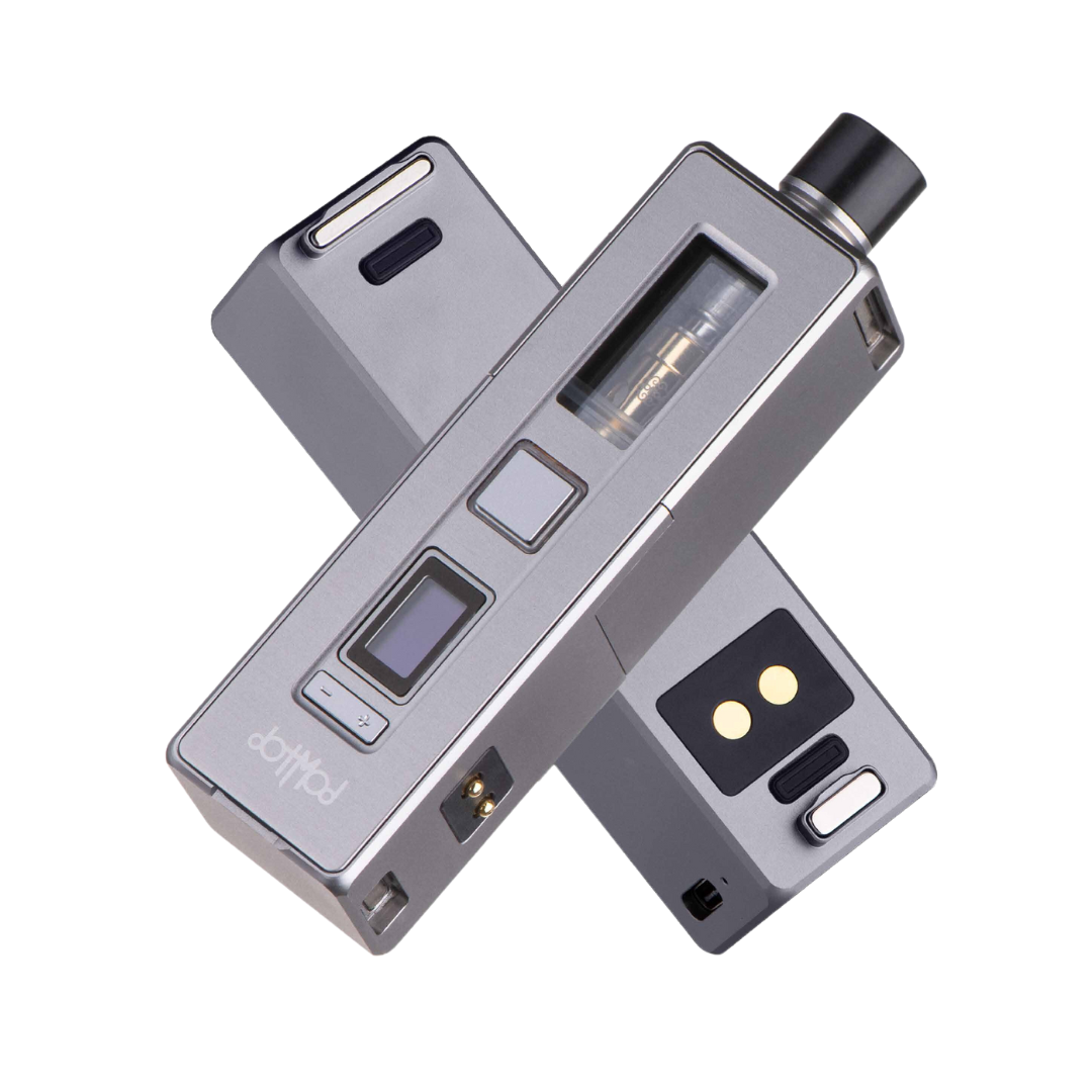 Dotmod Dot AIO X Essential Vape Kit in sleek grey, showcasing a modern, compact design.