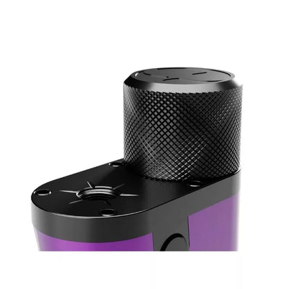Early Bird Harrier N80 Box Mod top view showing battery cap and 510 connector 