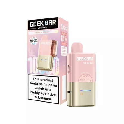 Geek Bar UP 10000 Prefilled Pod Kit Mixed Berry Flavour up to 10,000 puffs with a 2ml Pod and 10ml Refill Container 