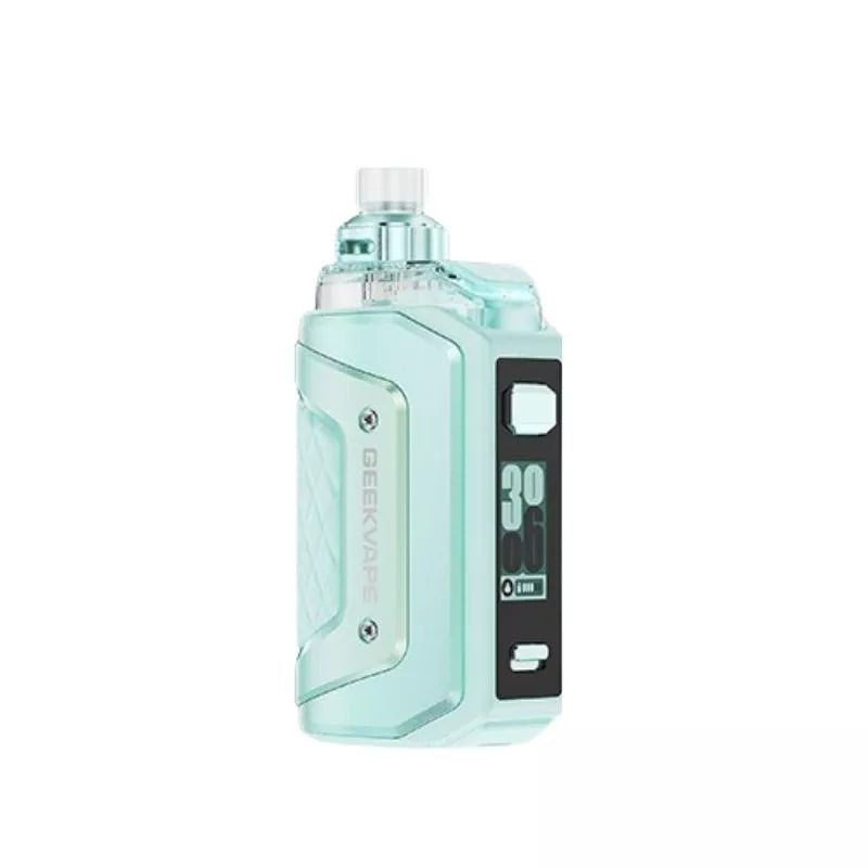 Geekvape Aegis Hero 5 Pod Vape Kit in frost mint colour - great for nic salt e-liquids or 50VG/50PG Shortfill Vape Juices