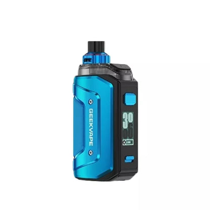 Geekvape Aegis Hero 5 Pod Vape Kit in turbo blue colour - great for nic salt e-liquids or 50VG/50PG Shortfill Vape Juices