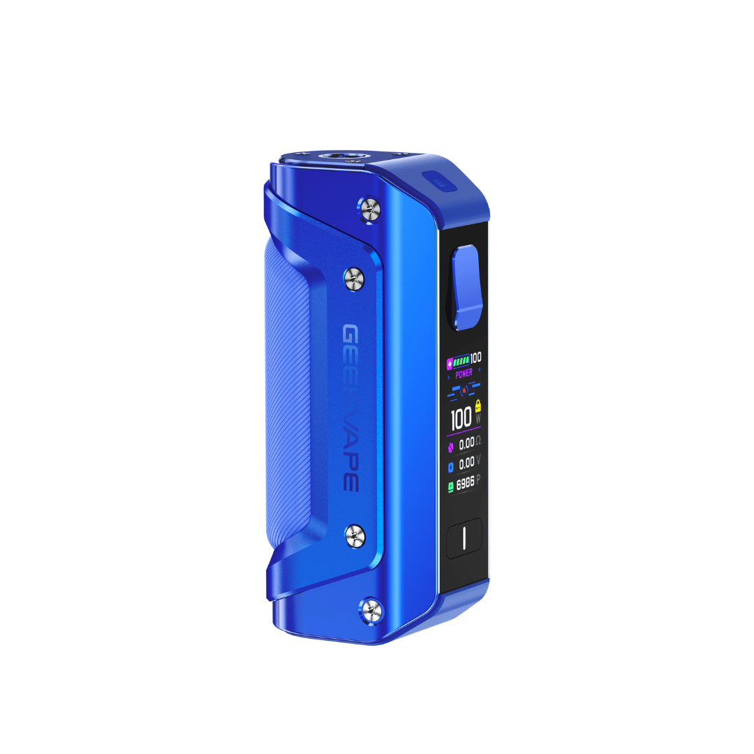 Blue Geekvape Aegis Solo 3 Box Mod in Blue perfect for Vape Sub-Ohm Tanks 